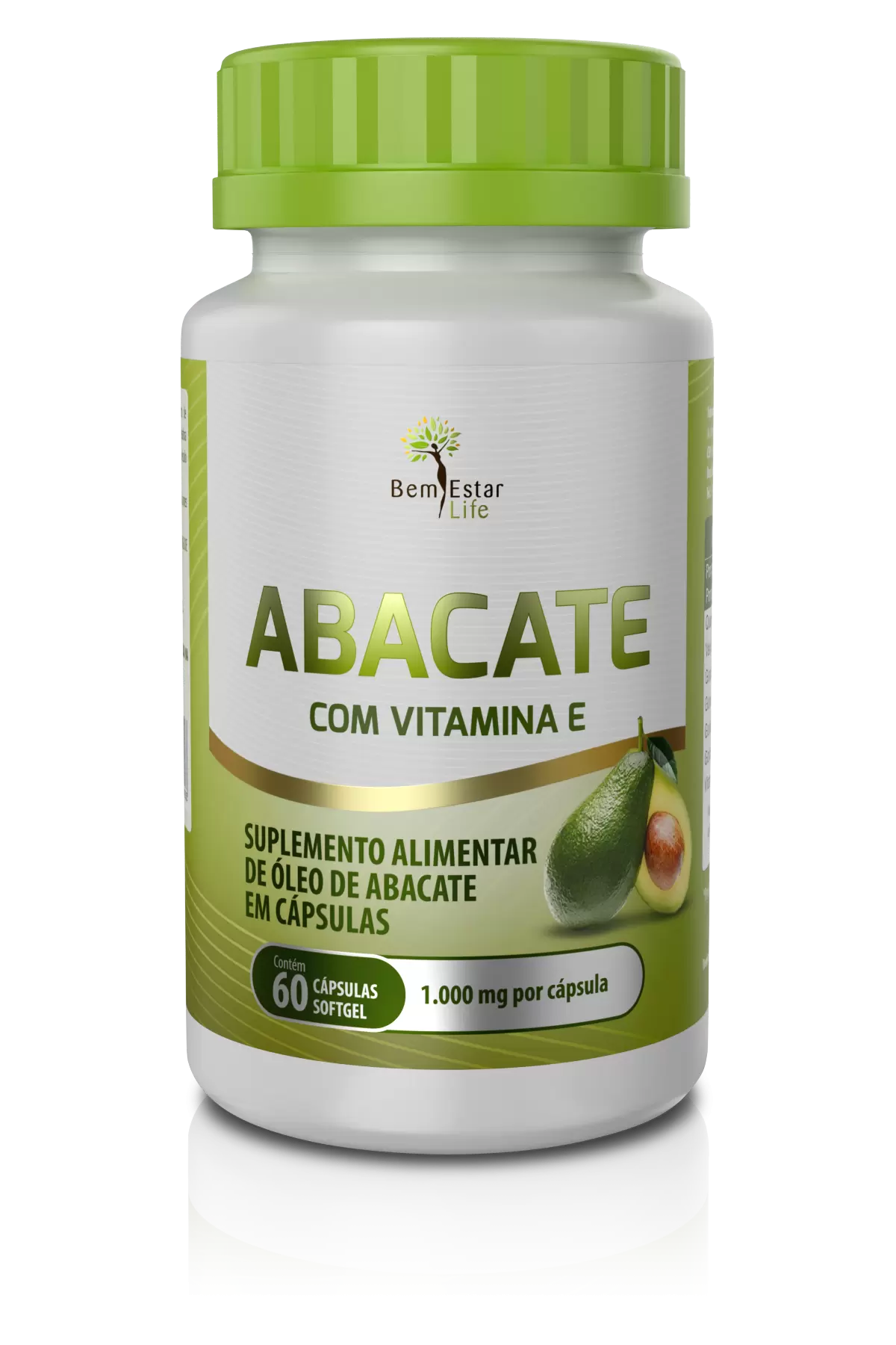 ABACATE COM VITAMINA E - 60 CAPS