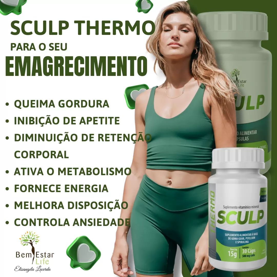 Oferta Verão - Compre 1 Sculp Thermo inibidor e 1 Resveratrol e ganhe 1 copo personalizado