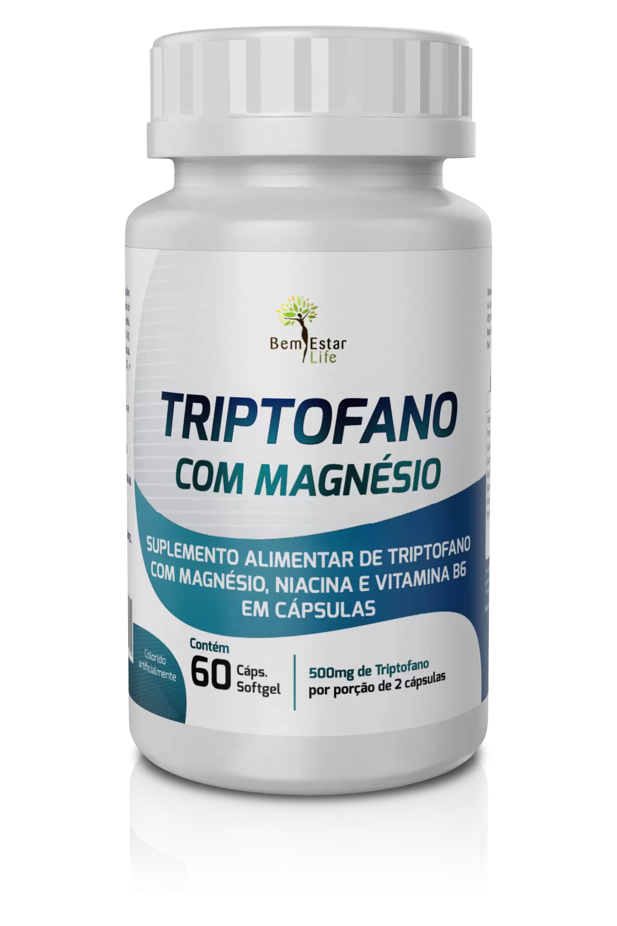 TRIPTOFANO COM MAGNESIO 60 CAPS