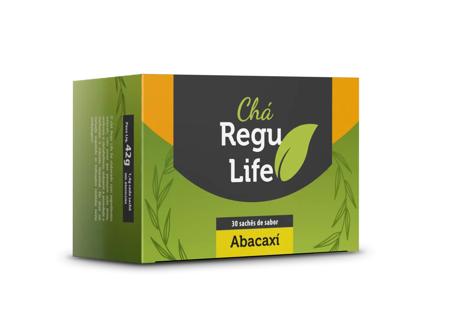 CHA REGU LIFE - 30 SACHE - SABOR ABACAXI 