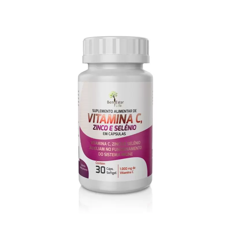 VITAMINA C, ZINCO E SELENIO 30 CAPSULAS