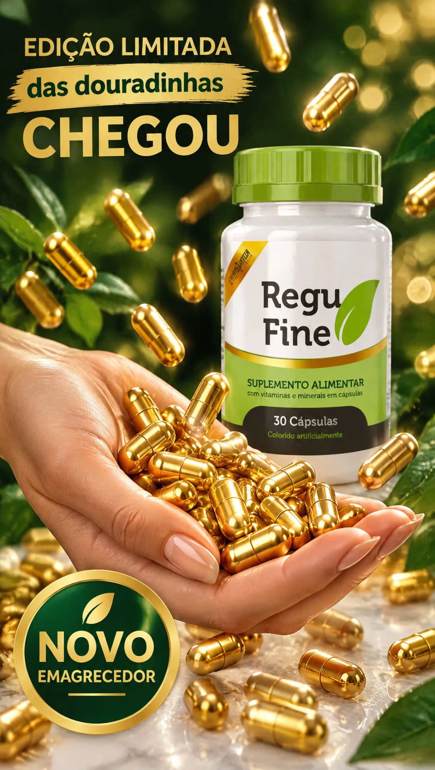 REGU FINE (EDIÇÃO LIMITADA) 30 CAPS DOURADA