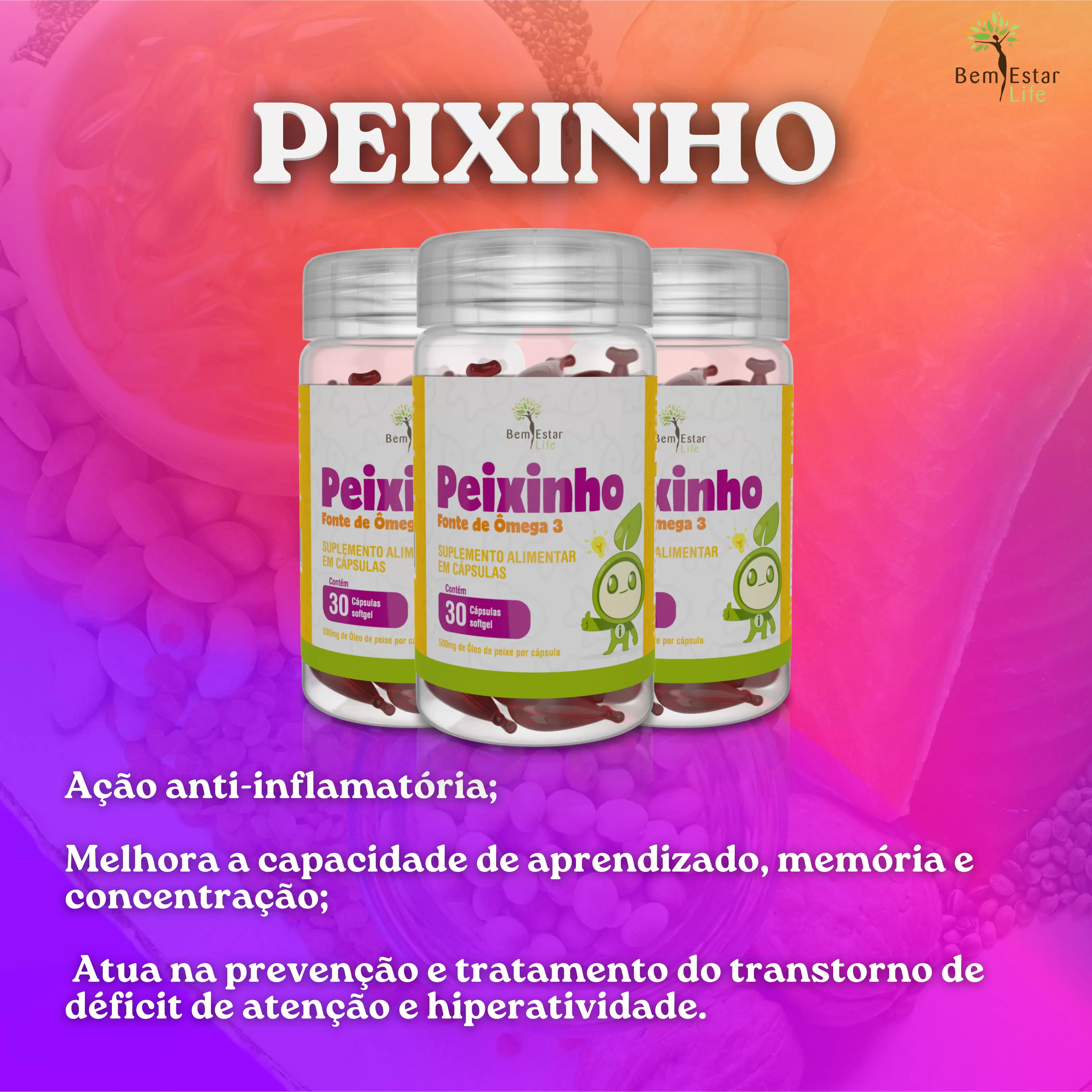 OMEGA 3 PEIXINHO 60 CAPS