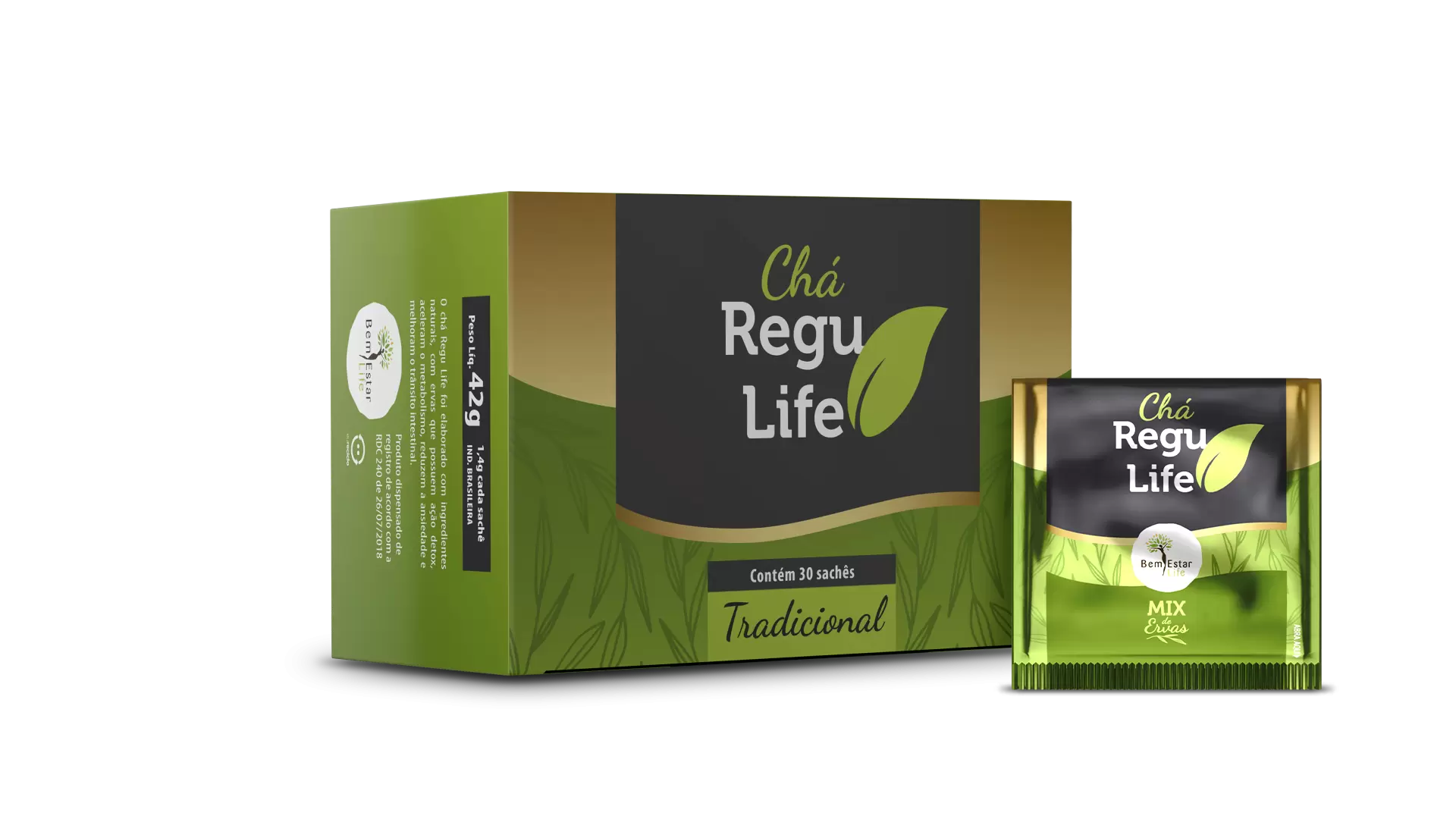 CHA REGU LIFE - 30 SACHE TRADICIONAL 