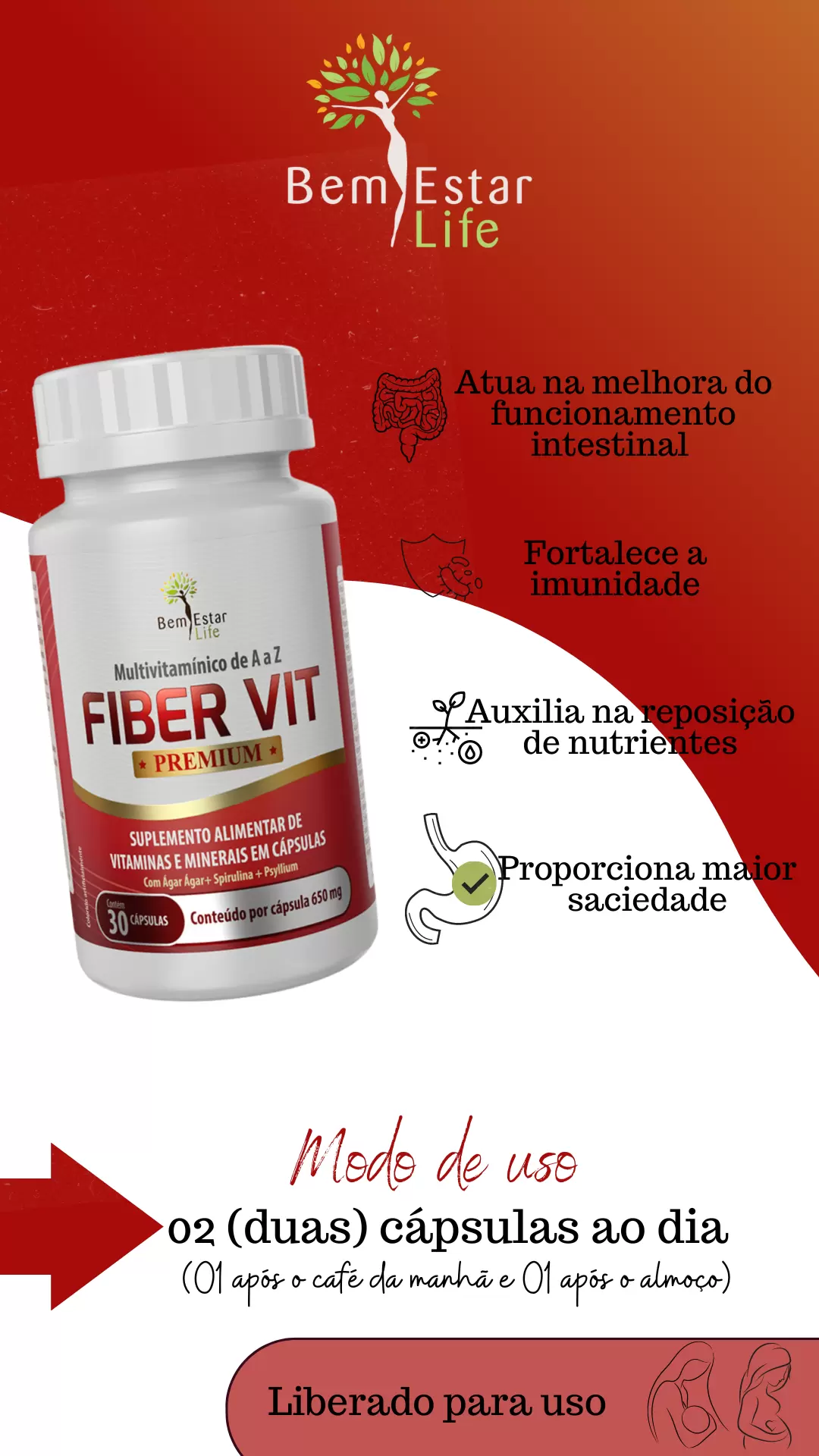 FIBER VIT - 30 CAPSULAS